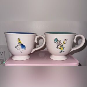 Rae Dunn Alice & Mad Hatter tea cups